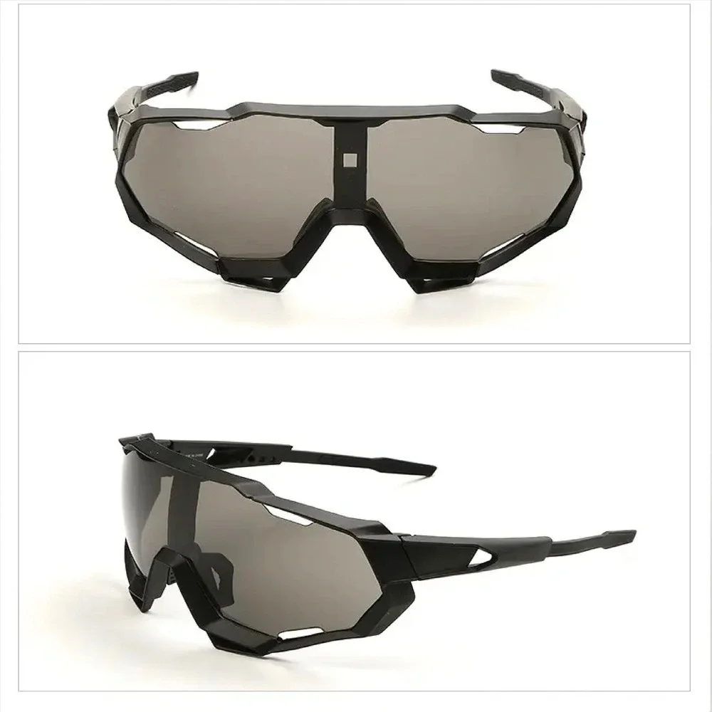 Mens Matte Black Oversized Shield Sunglasses Futuristic Sport Wrap Techwear 2026